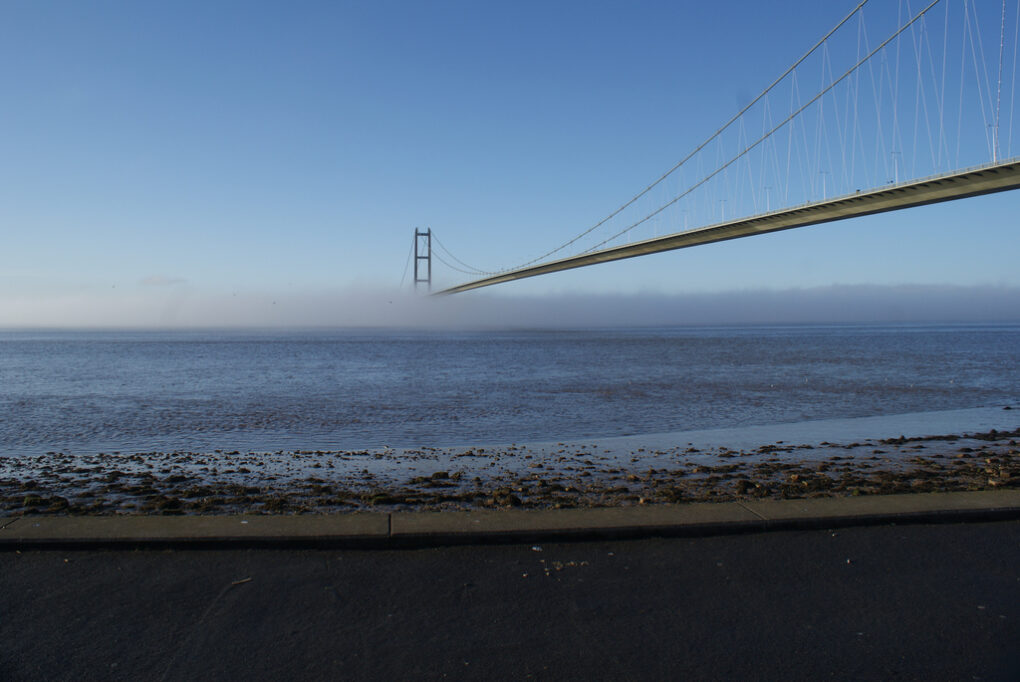 The Humber Bridge connecting Barton-Upon-Humber to Hull