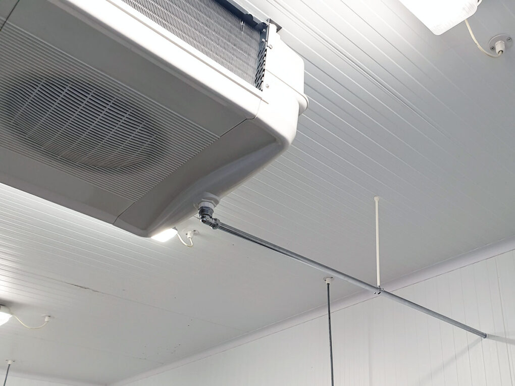 Cold Room Evaporator drainage in chromed copper