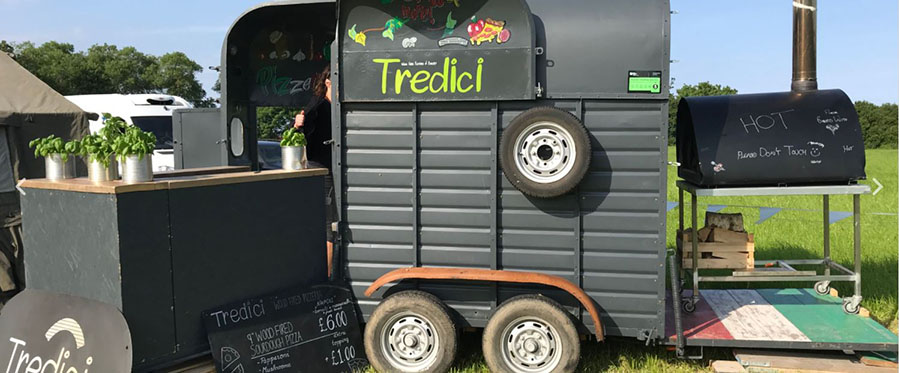 Tredici's mobile pizza unit.