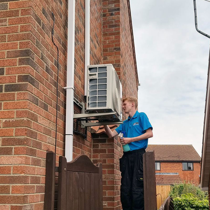 Air Conditioning in Cleethorpes - cleaning condenser unit