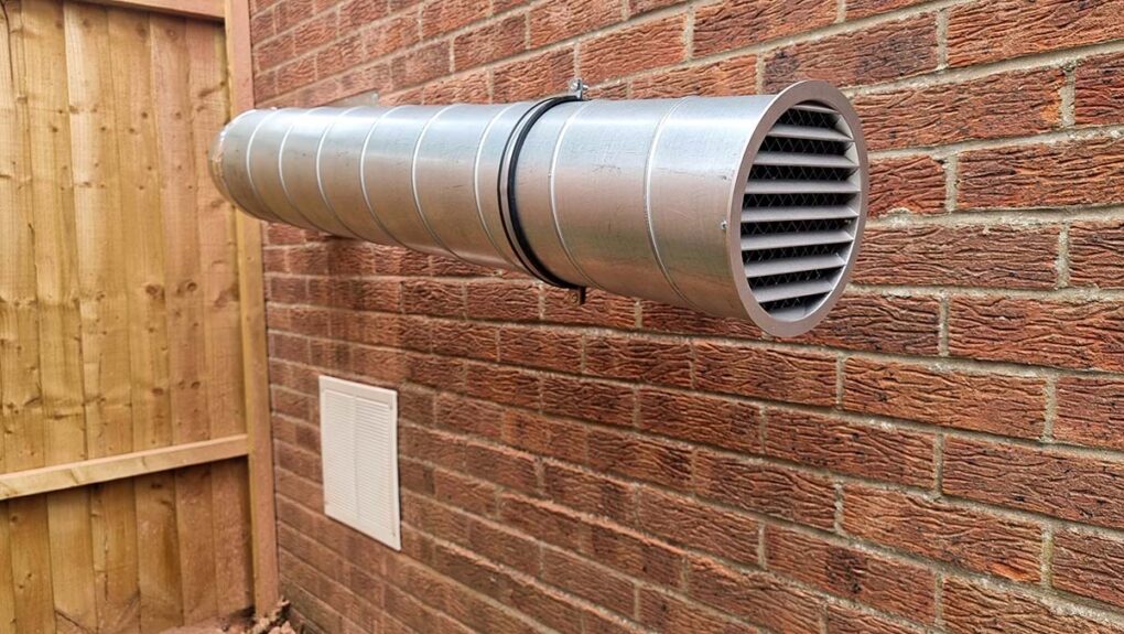 Exterior ducting grilles
